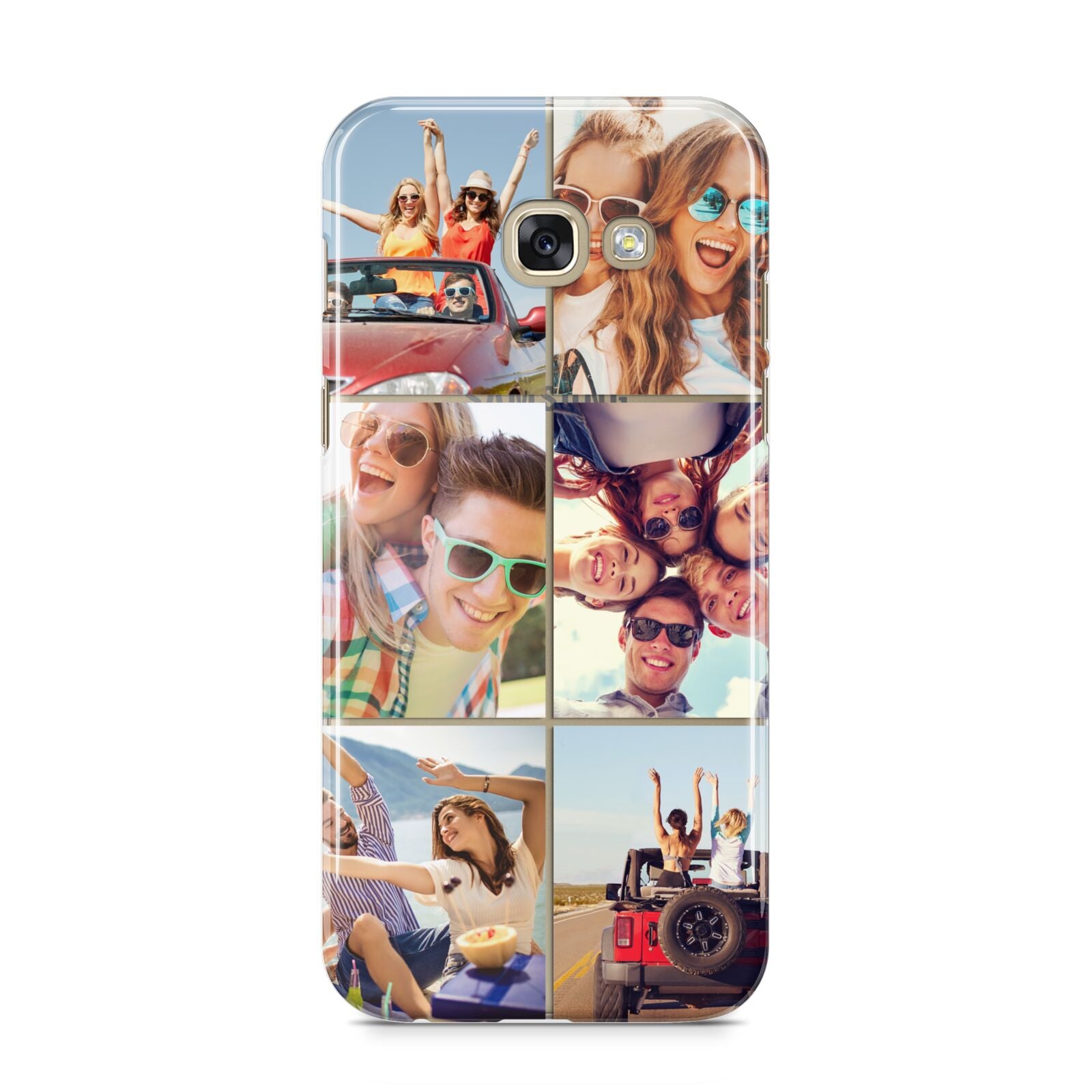 Six Photo Samsung Galaxy A5 2017 Case on gold phone