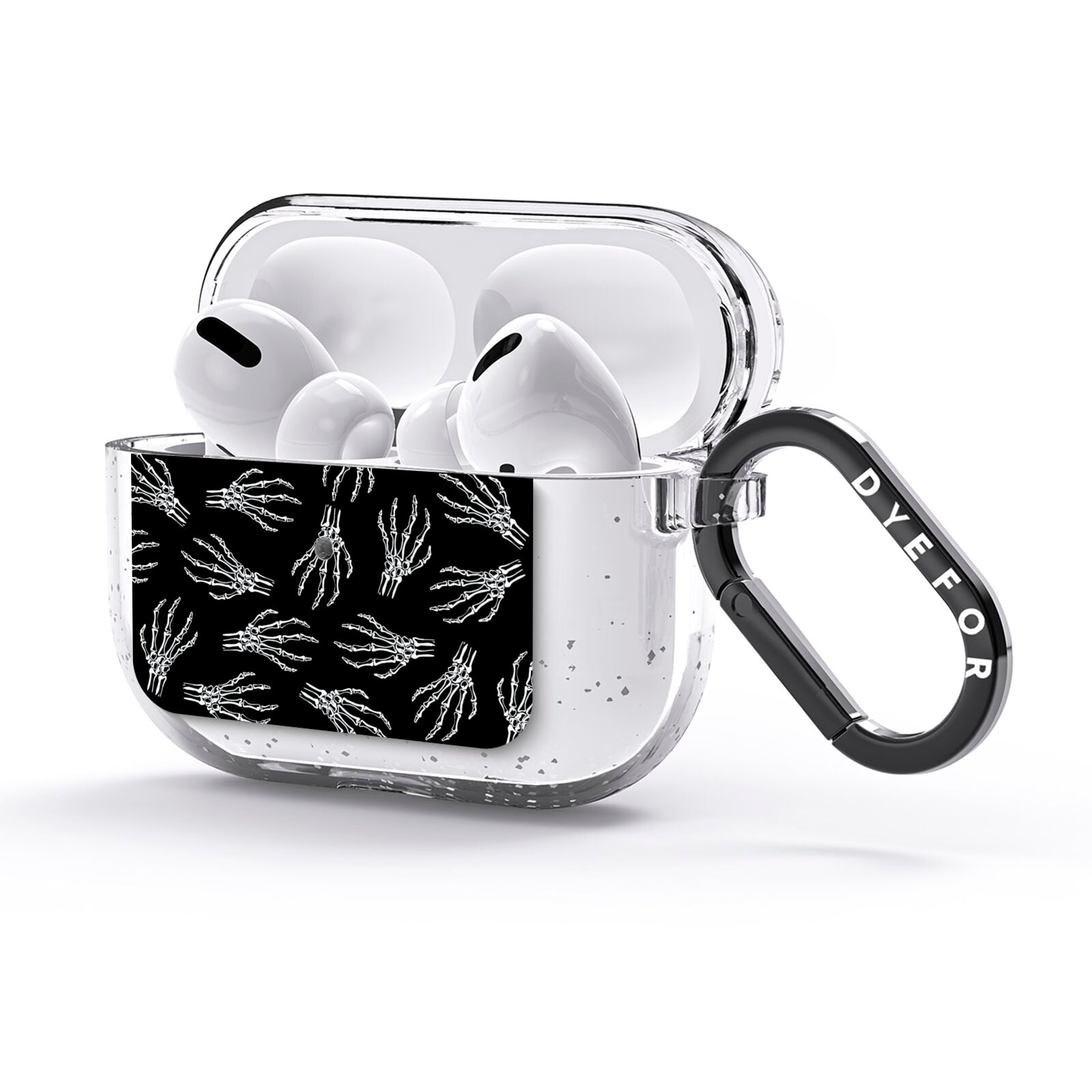 Skeleton Hands AirPods Glitter Case 3rd Gen Side Image