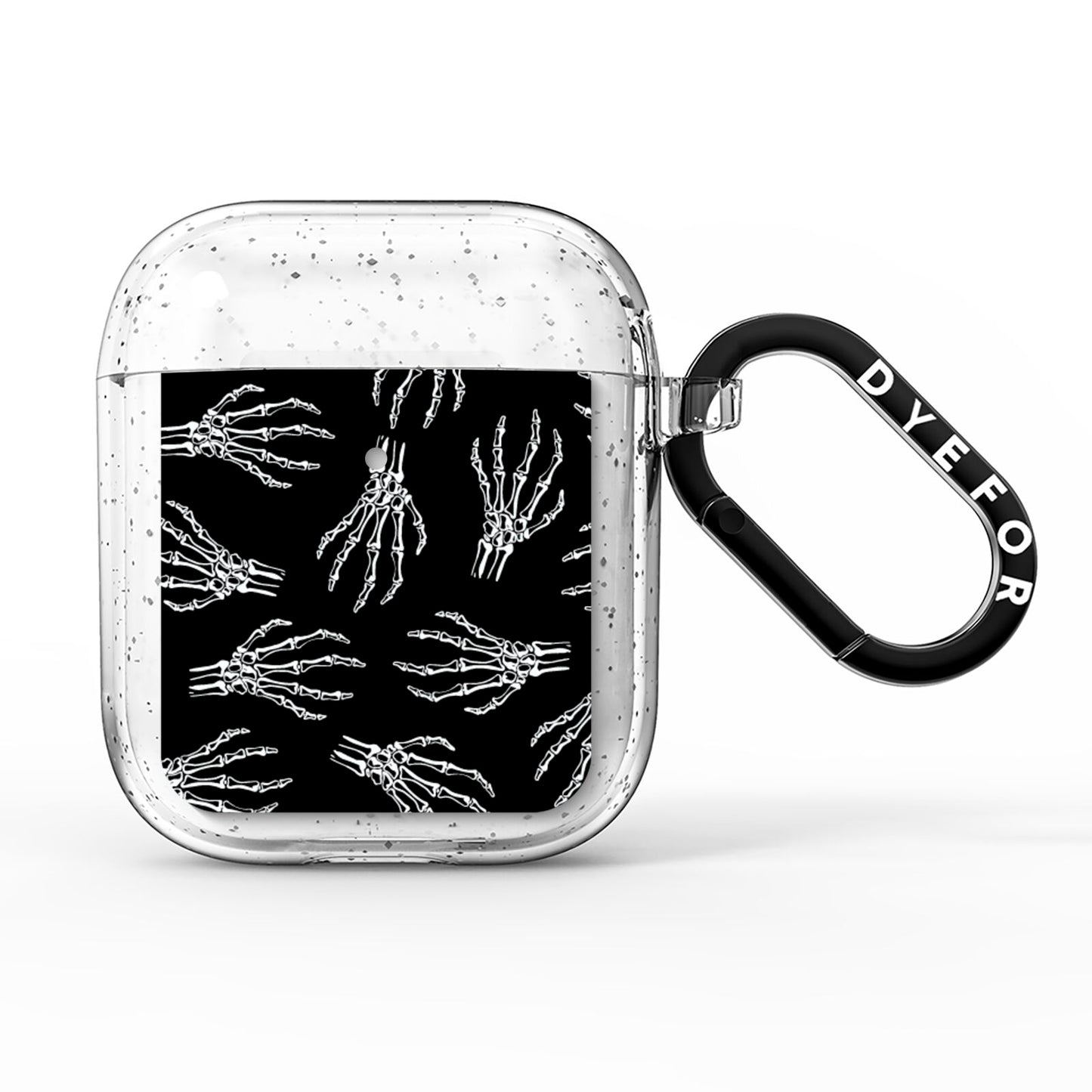 Skeleton Hands AirPods Glitter Case