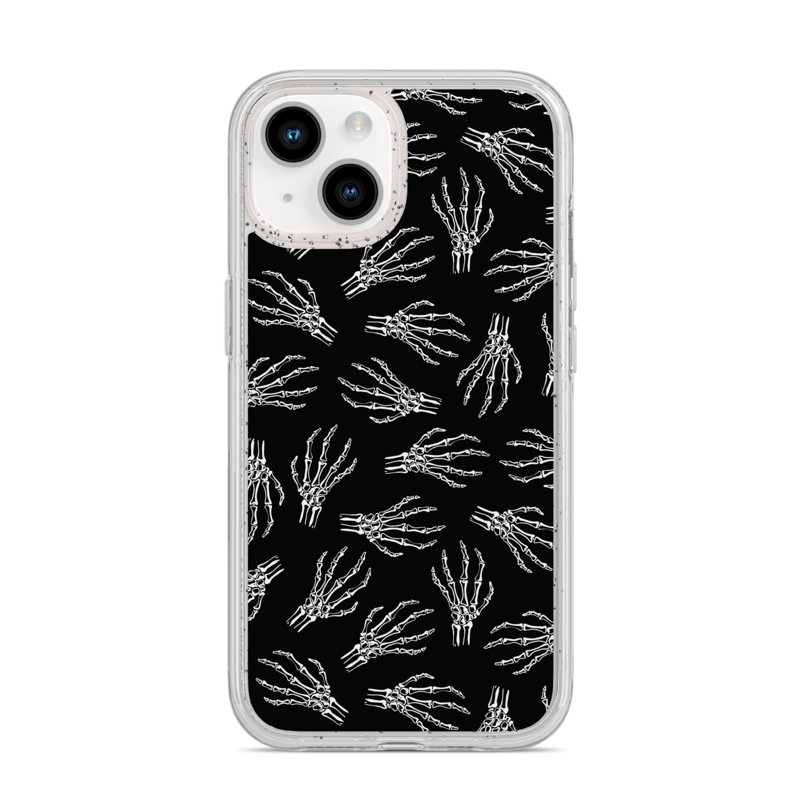 Skeleton Hands iPhone 14 Glitter Tough Case Starlight