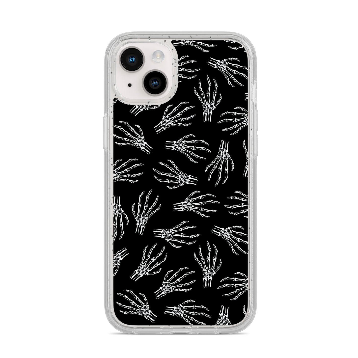 Skeleton Hands iPhone 14 Plus Glitter Tough Case Starlight