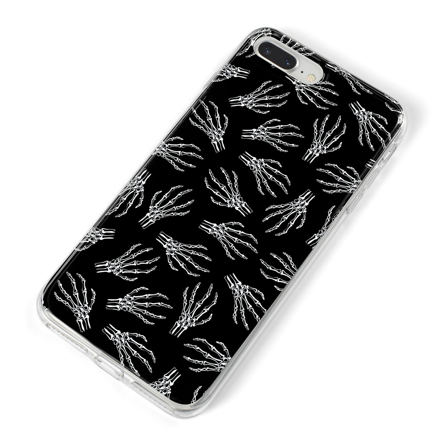 Skeleton Hands iPhone 8 Plus Bumper Case on Silver iPhone Alternative Image