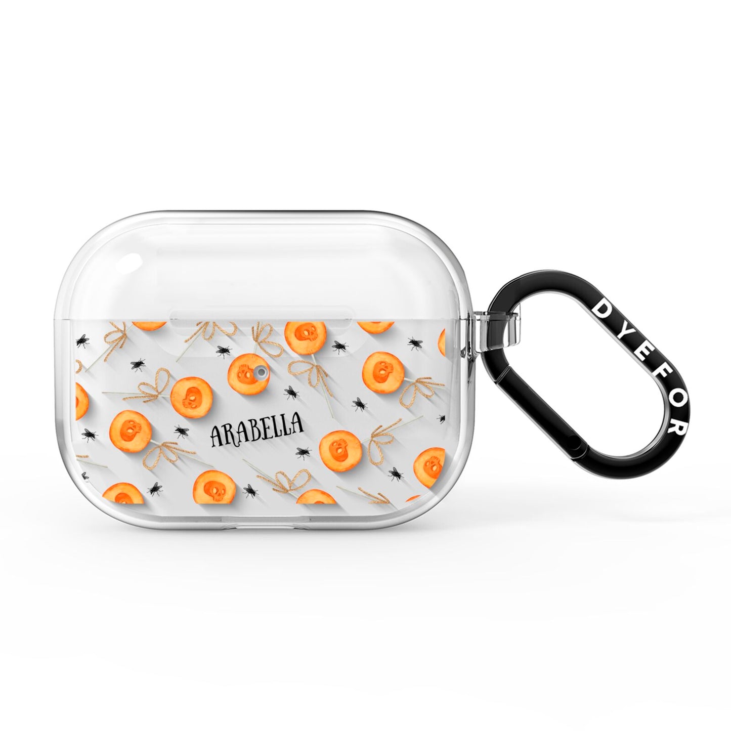 Skull Lollipops Custom Halloween AirPods Pro Clear Case