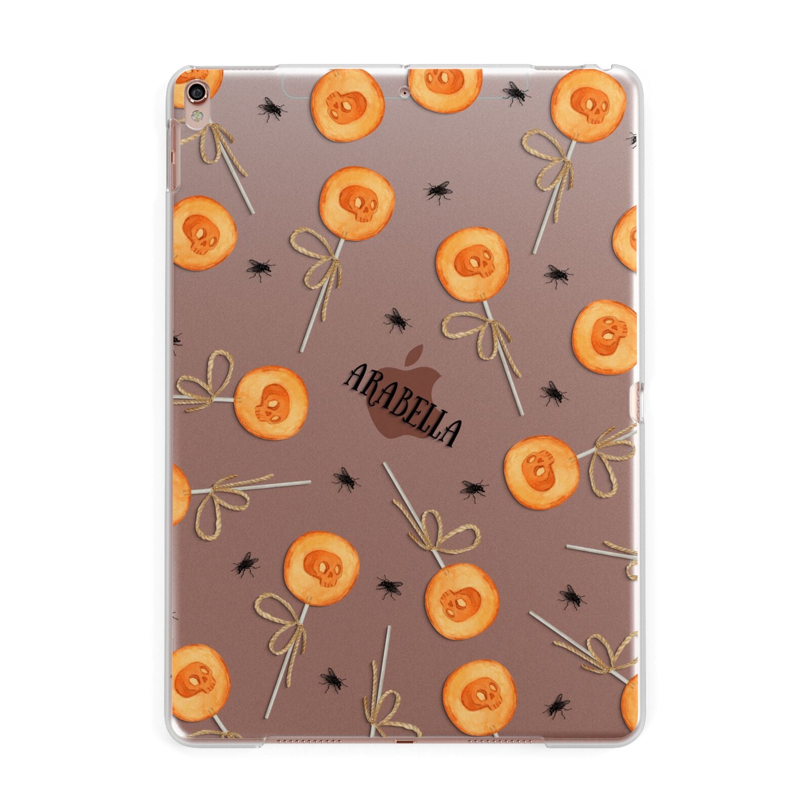 Skull Lollipops Custom Halloween Apple iPad Rose Gold Case