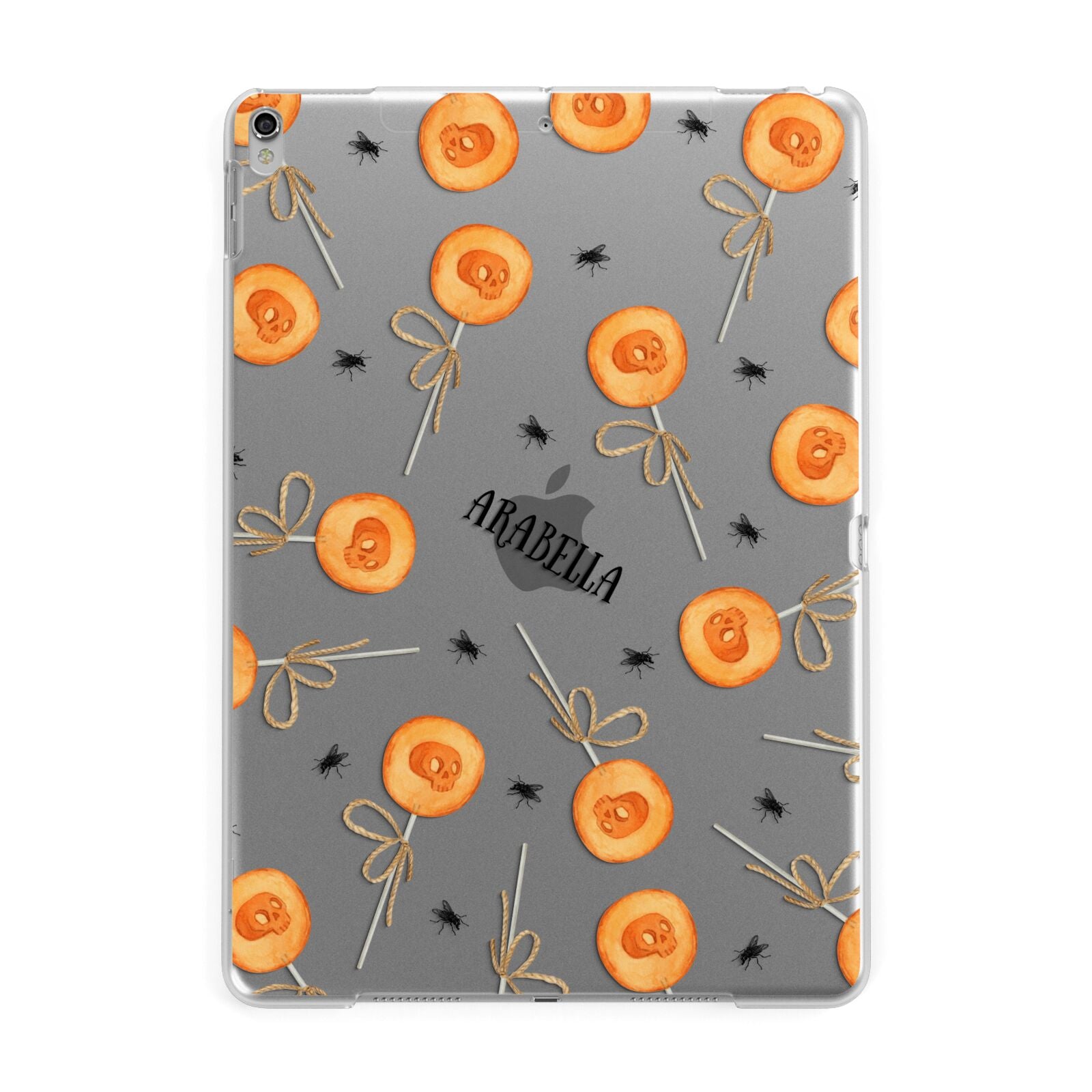 Skull Lollipops Custom Halloween Apple iPad Silver Case