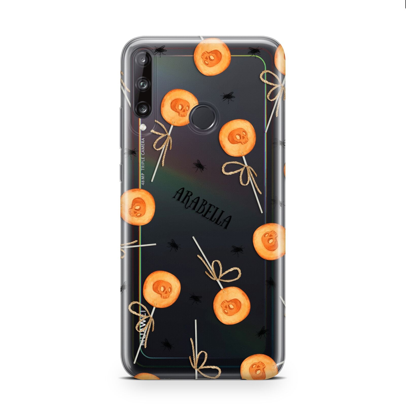 Skull Lollipops Custom Halloween Huawei P40 Lite E Phone Case