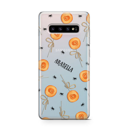 Skull Lollipops Custom Halloween Samsung Galaxy S10 Case