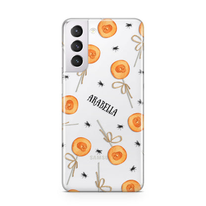 Skull Lollipops Custom Halloween Samsung S21 Case