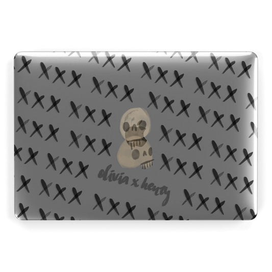 Skulls and Kisses Personalised Apple MacBook Case