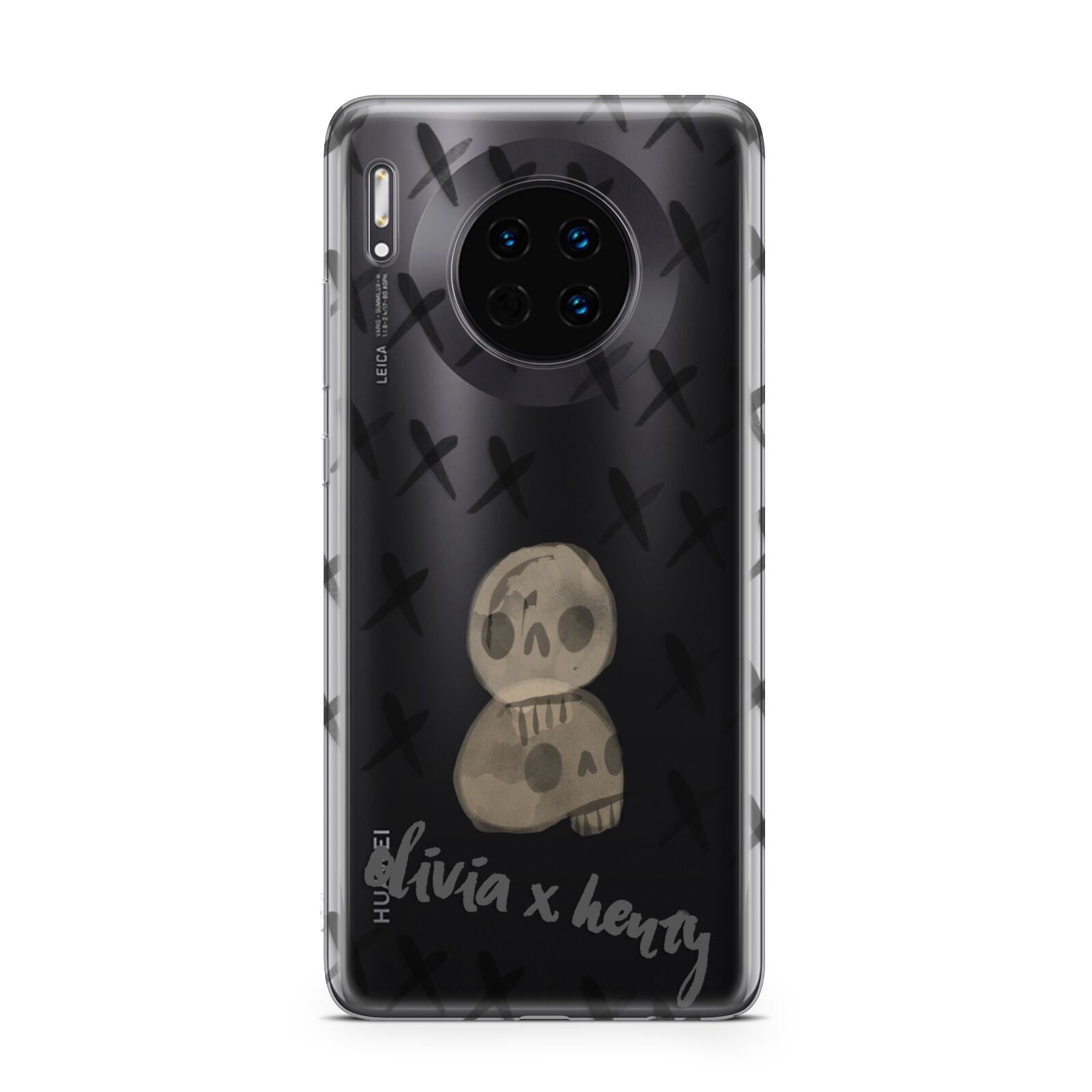 Skulls and Kisses Personalised Huawei Mate 30