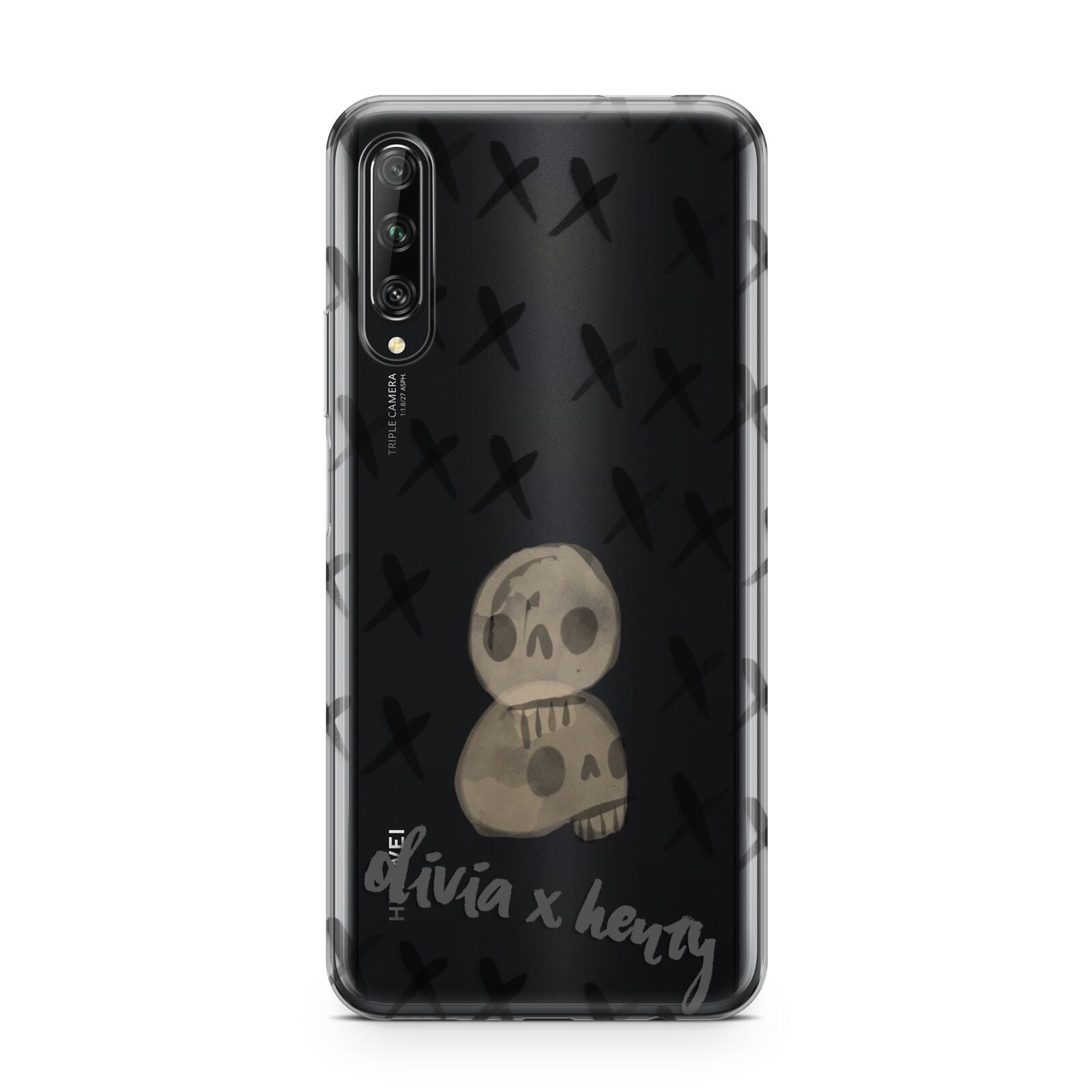 Skulls and Kisses Personalised Huawei P Smart Pro 2019