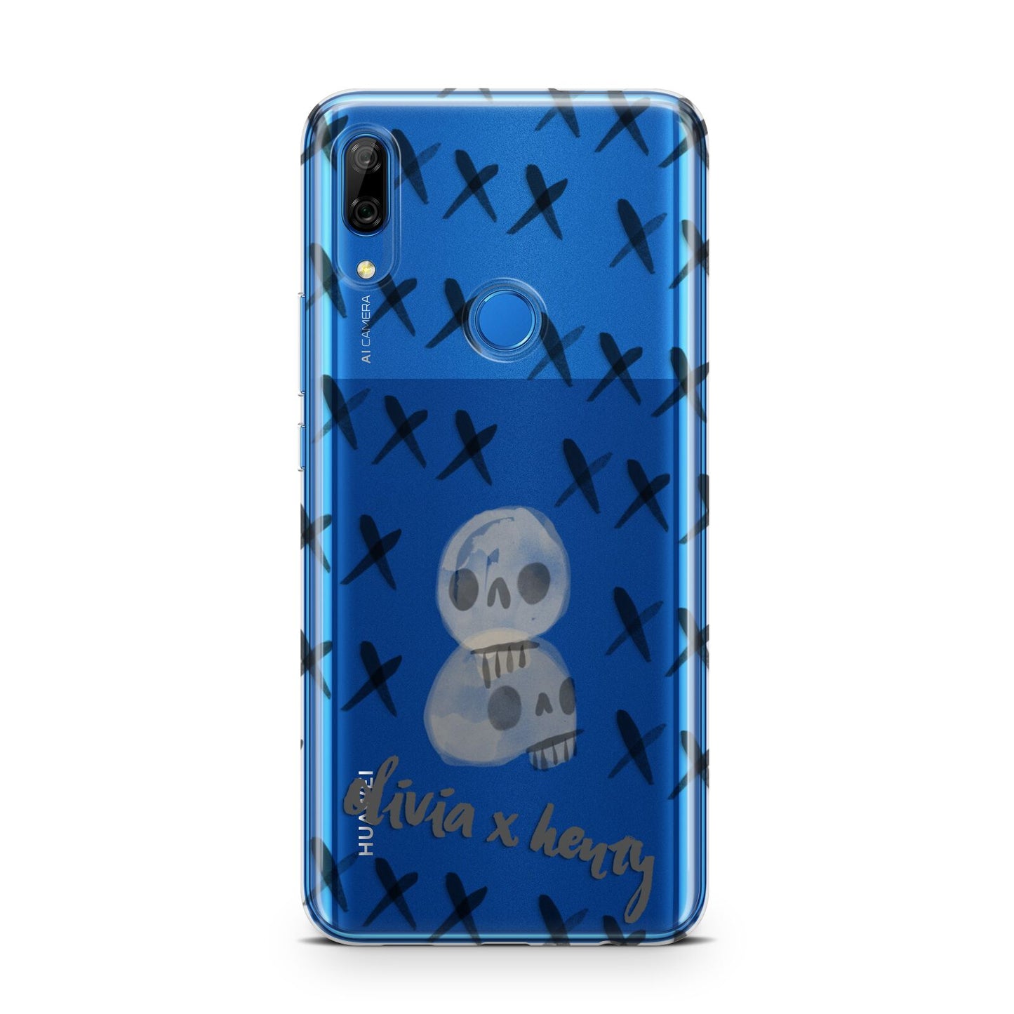 Skulls and Kisses Personalised Huawei P Smart Z