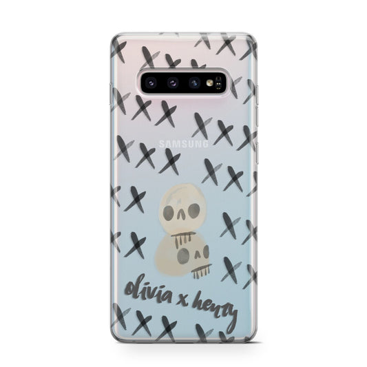 Skulls and Kisses Personalised Protective Samsung Galaxy Case