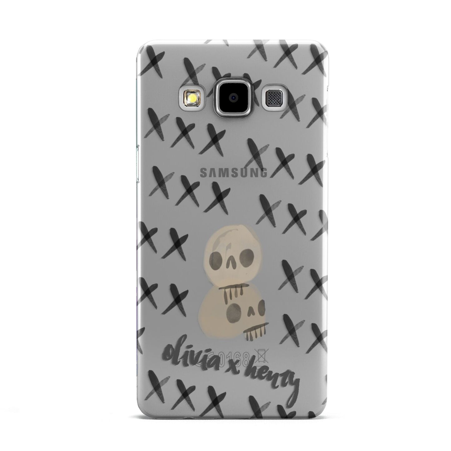 Skulls and Kisses Personalised Samsung Galaxy A5 Case