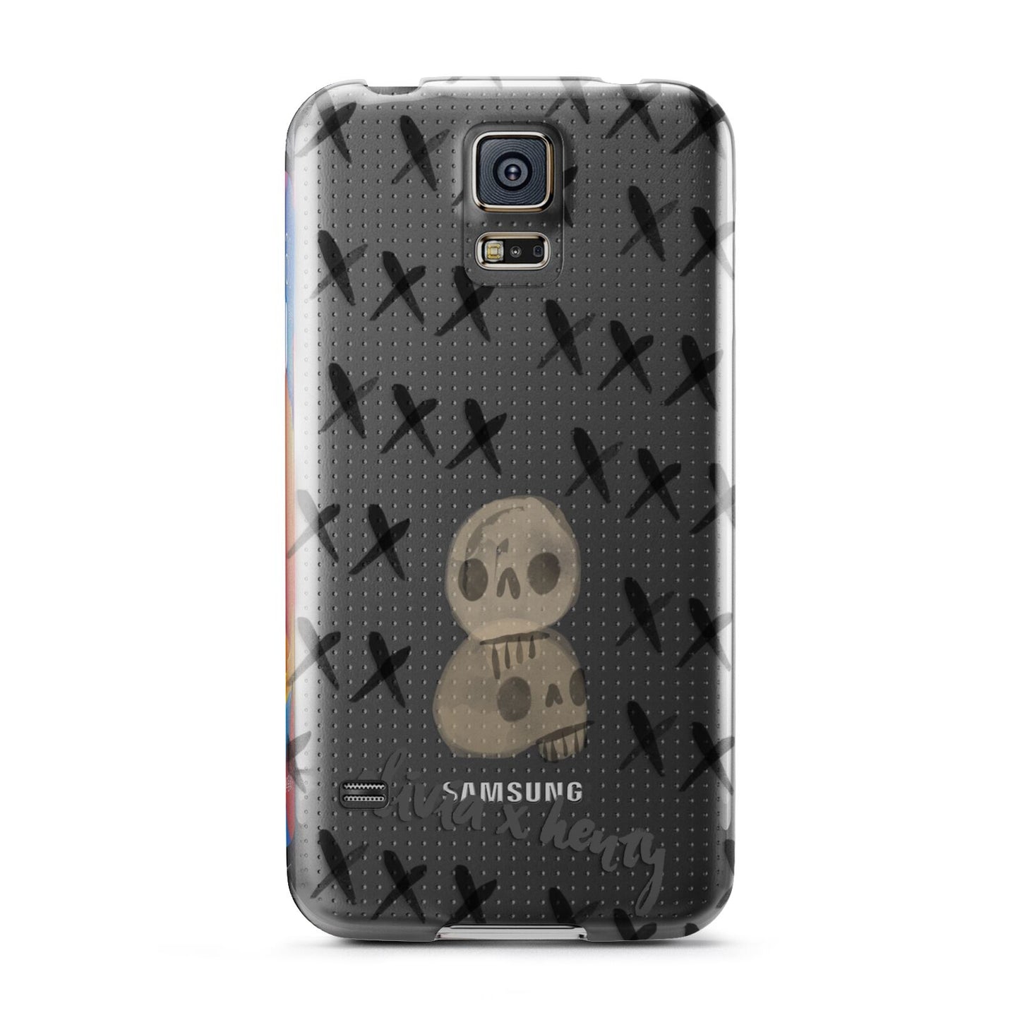 Skulls and Kisses Personalised Samsung Galaxy S5 Case