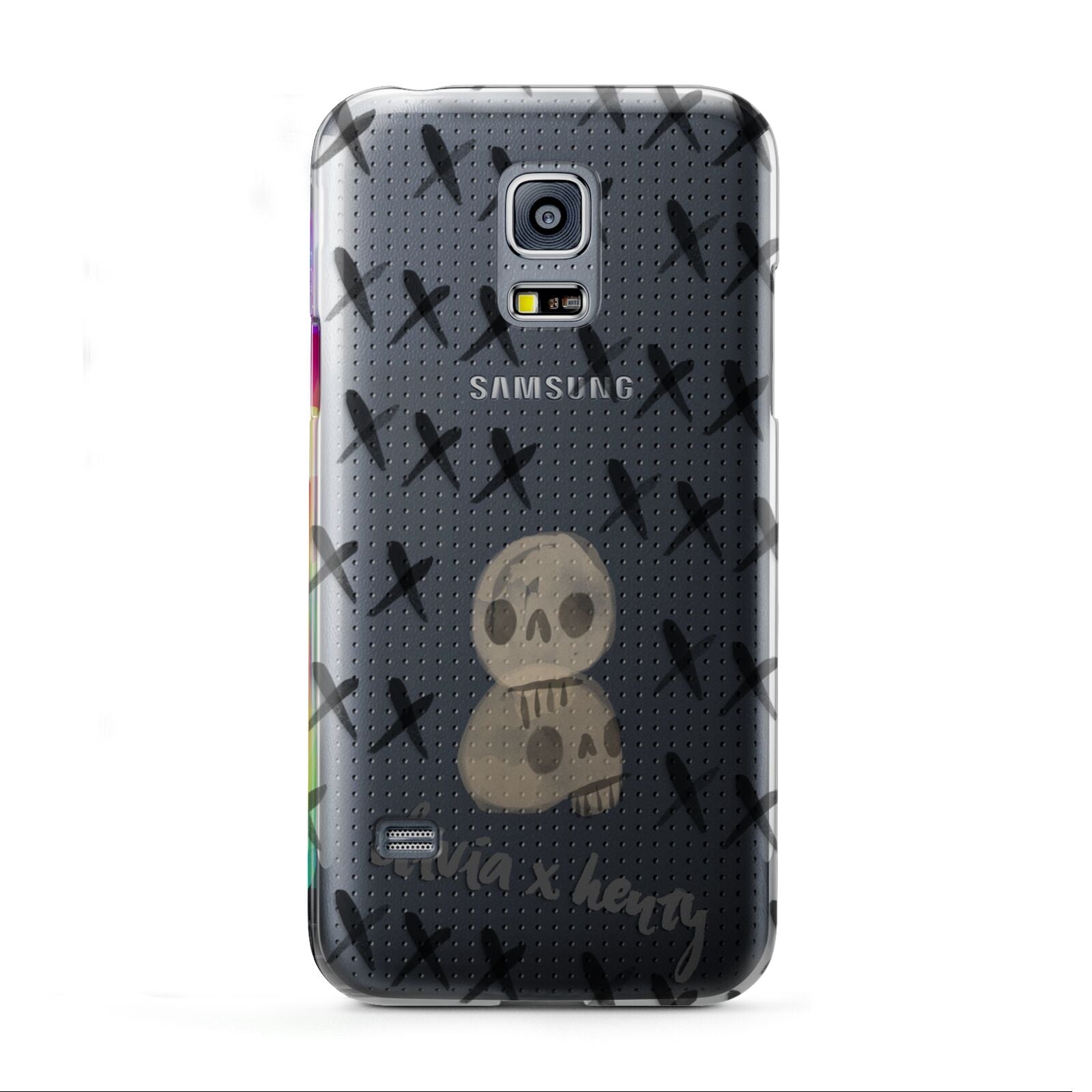 Skulls and Kisses Personalised Samsung Galaxy S5 Mini Case