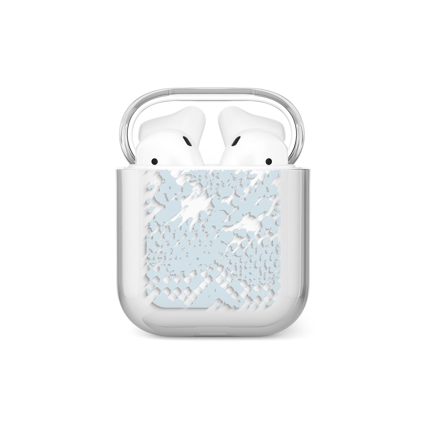 Sky Blue Snakeskin AirPods Case