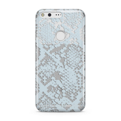 Sky Blue Snakeskin Google Pixel Case