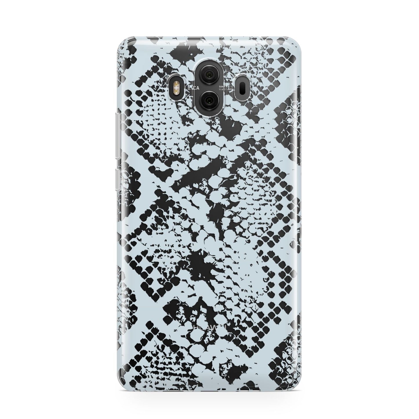 Sky Blue Snakeskin Huawei Mate 10 Protective Phone Case