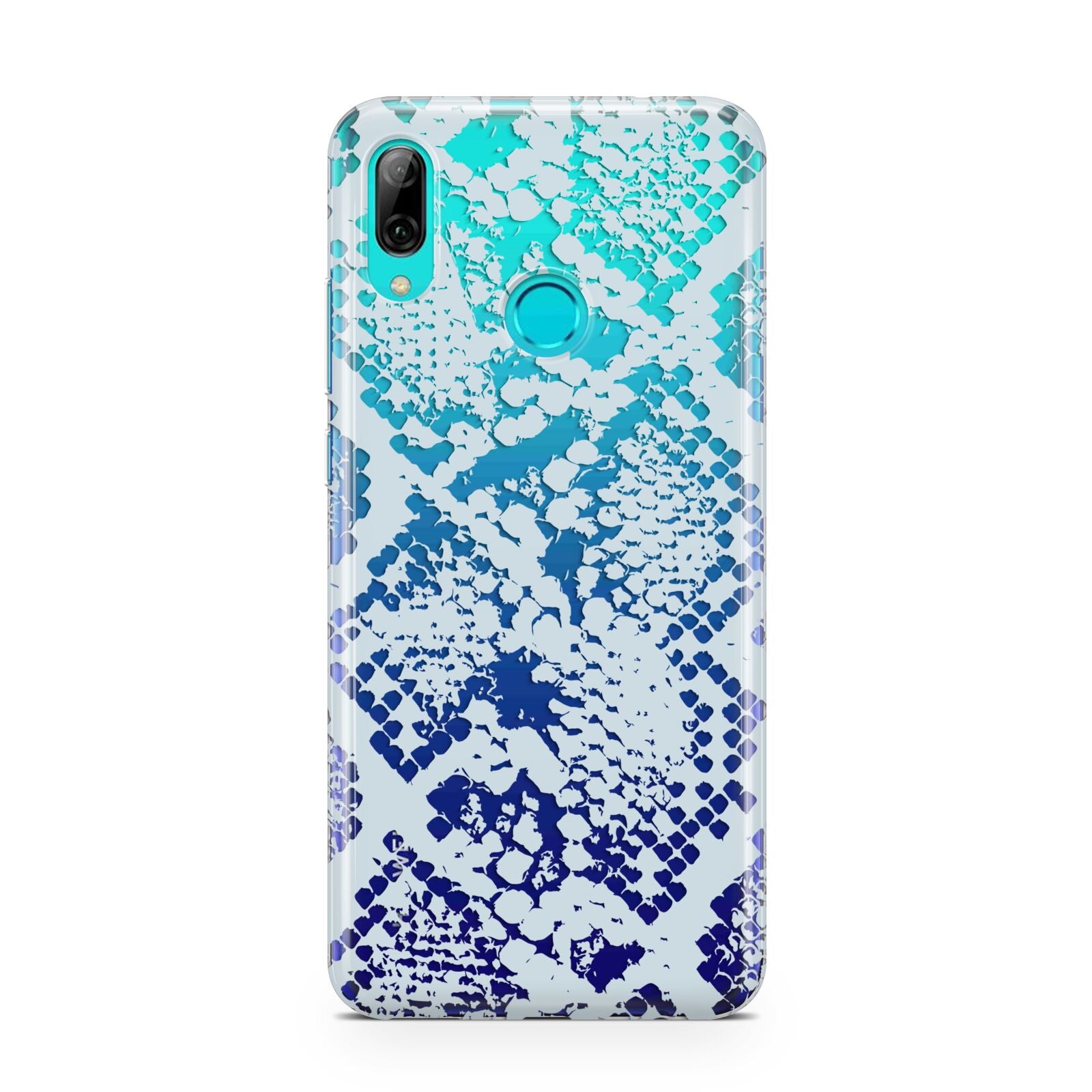 Sky Blue Snakeskin Huawei P Smart 2019 Case