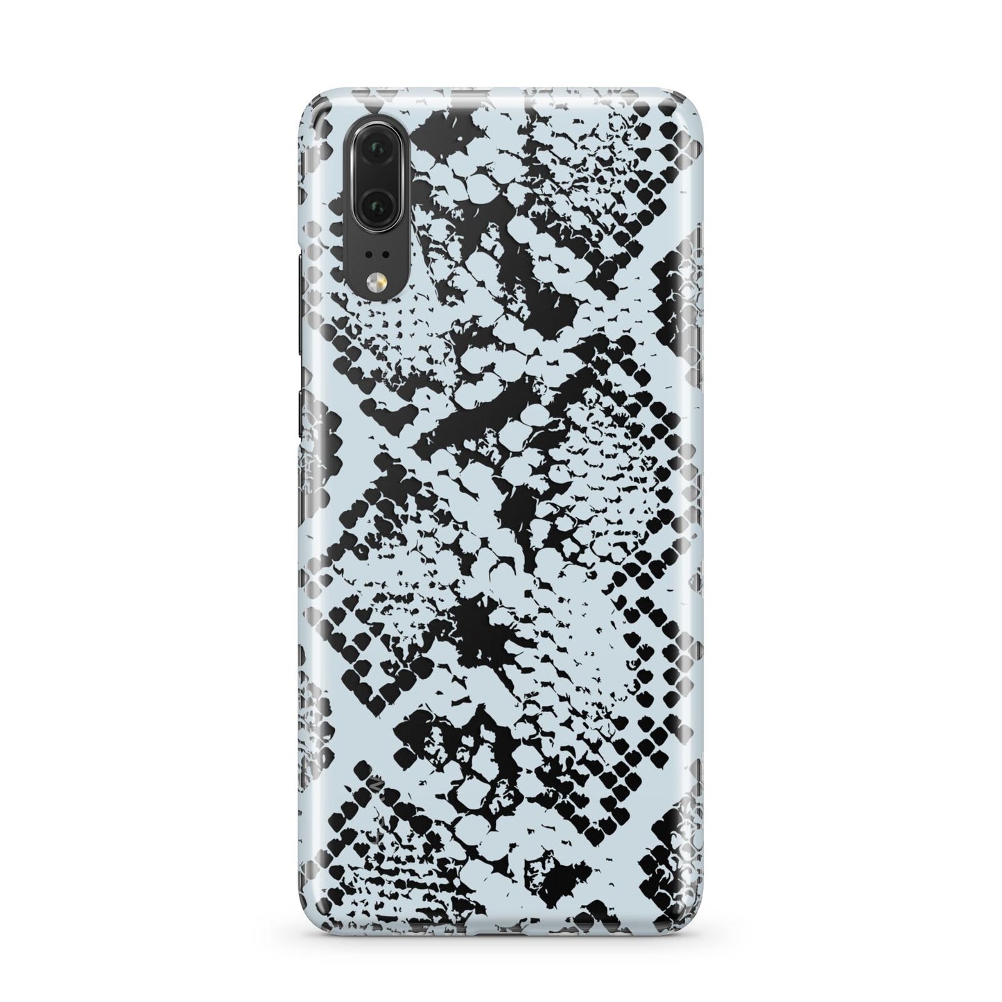 Sky Blue Snakeskin Huawei P20 Phone Case