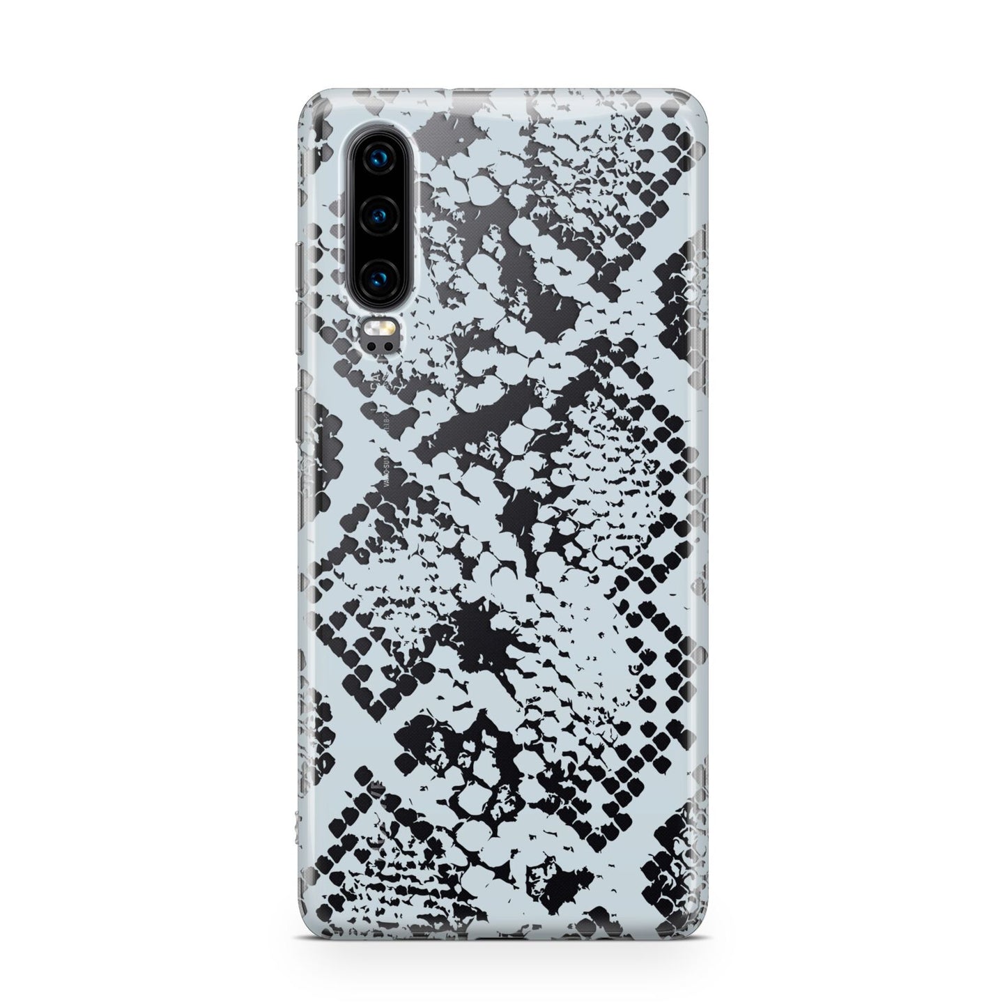 Sky Blue Snakeskin Huawei P30 Phone Case