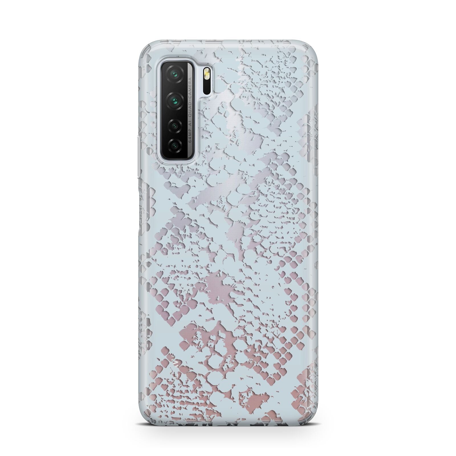 Sky Blue Snakeskin Huawei P40 Lite 5G Phone Case