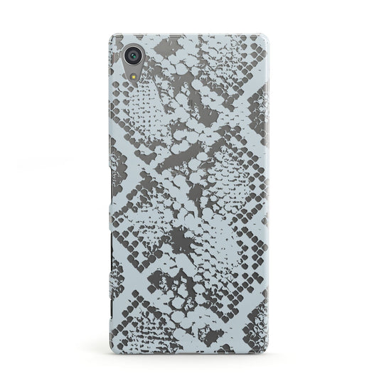 Sky Blue Snakeskin Sony Xperia Case