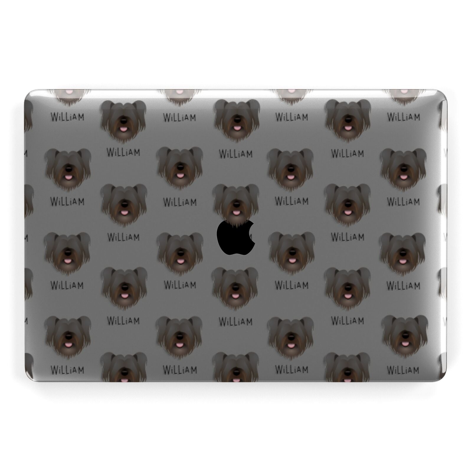 Skye Terrier Icon with Name Apple MacBook Case