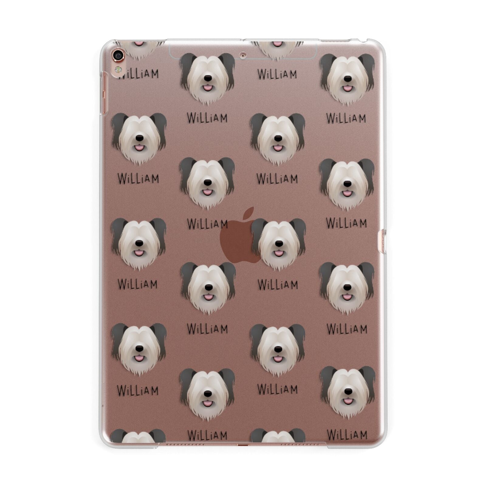 Skye Terrier Icon with Name Apple iPad Rose Gold Case