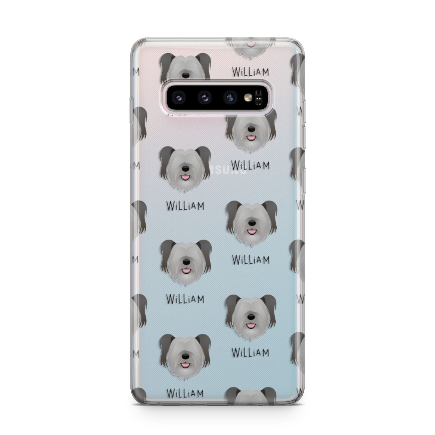 Skye Terrier Icon with Name Samsung Galaxy S10 Plus Case