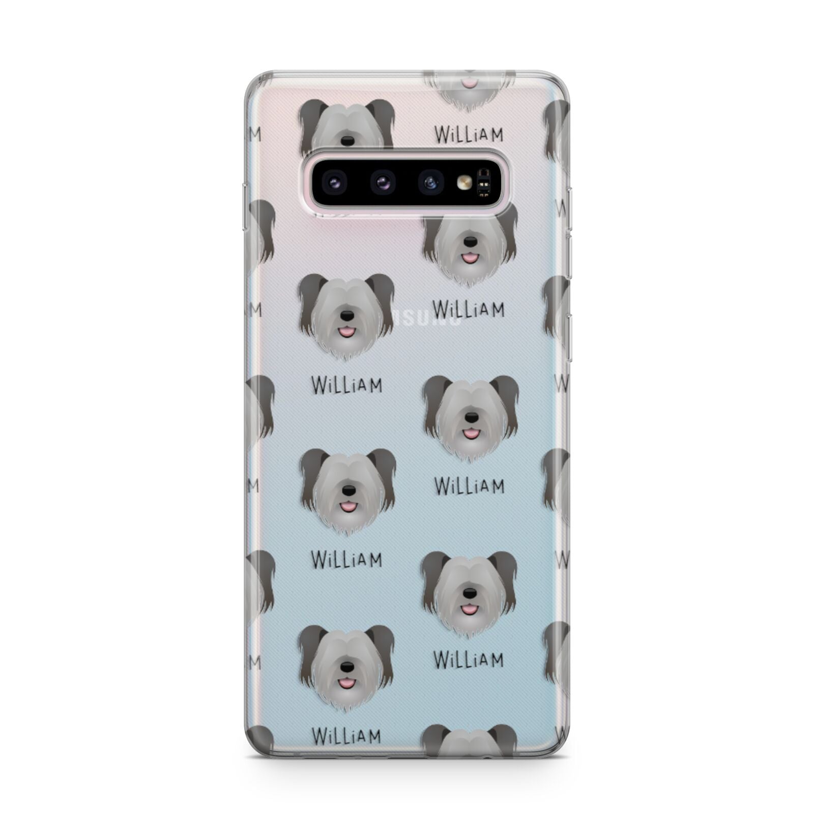 Skye Terrier Icon with Name Samsung Galaxy S10 Plus Case