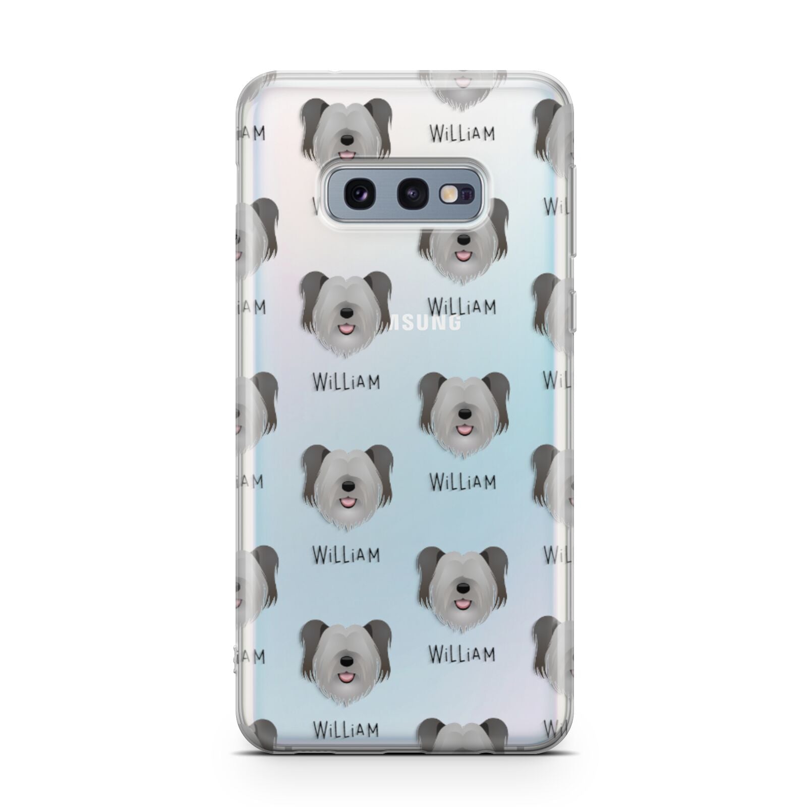 Skye Terrier Icon with Name Samsung Galaxy S10E Case