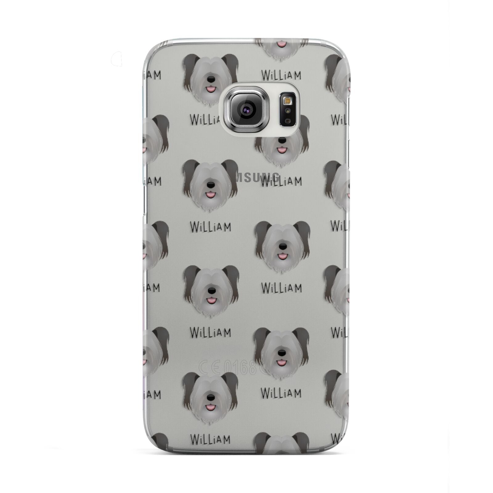 Skye Terrier Icon with Name Samsung Galaxy S6 Edge Case