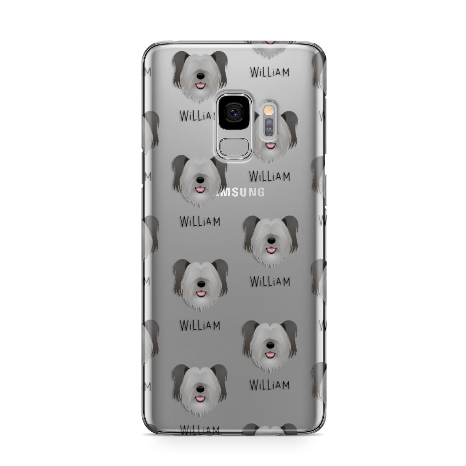 Skye Terrier Icon with Name Samsung Galaxy S9 Case