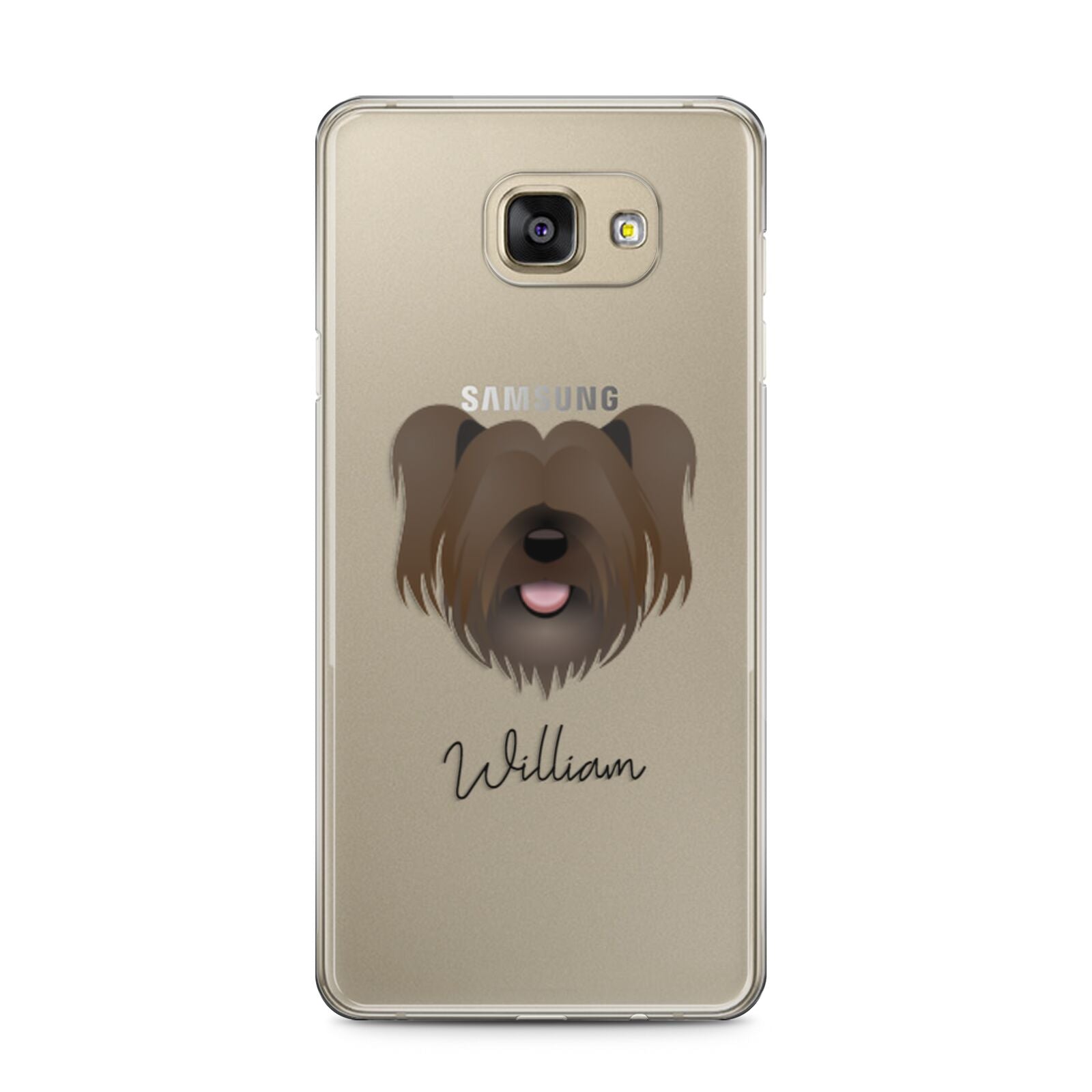 Skye Terrier Personalised Samsung Galaxy A5 2016 Case on gold phone