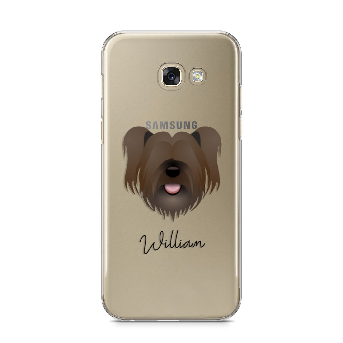 Skye Terrier Personalised Samsung Galaxy A5 2017 Case on gold phone