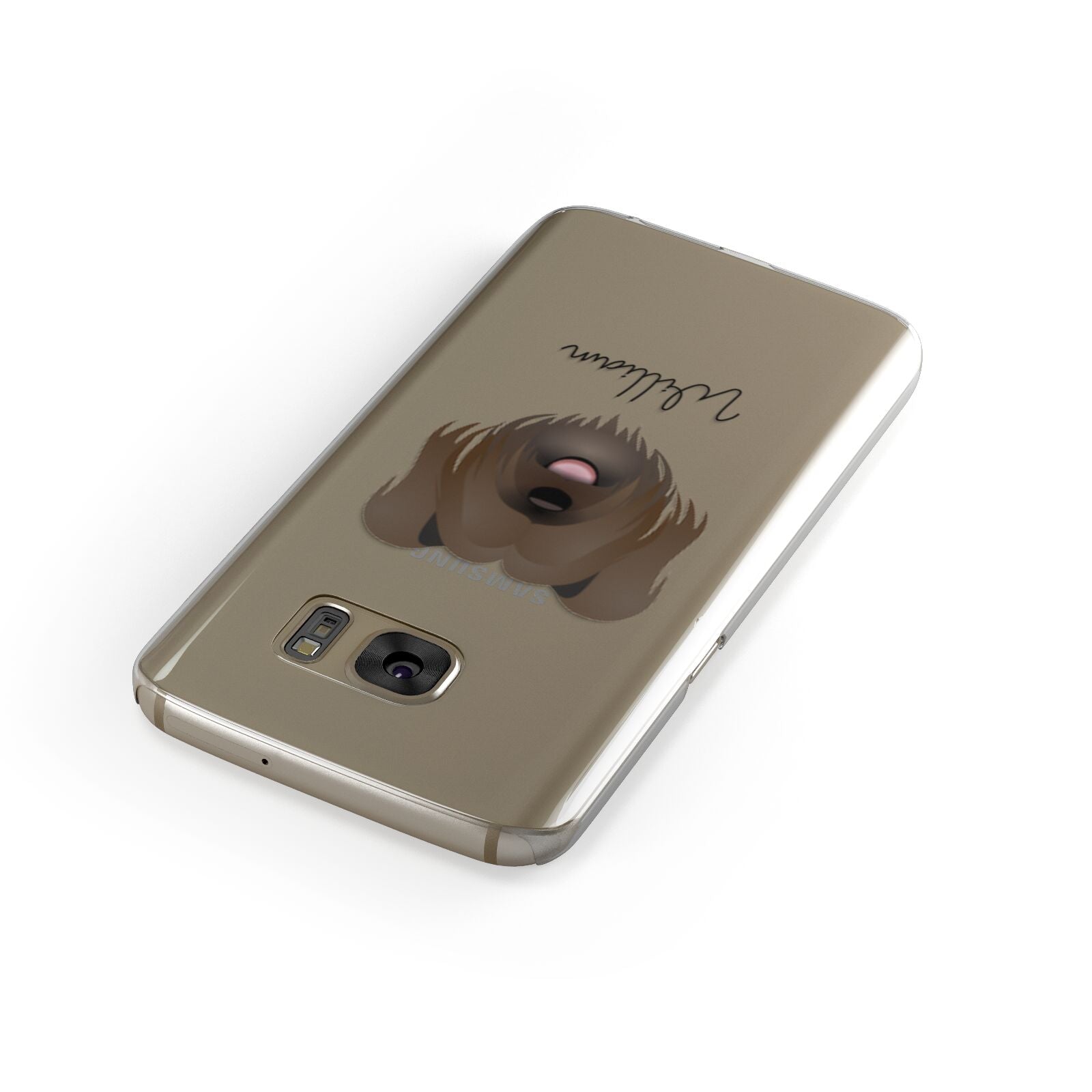 Skye Terrier Personalised Samsung Galaxy Case Front Close Up