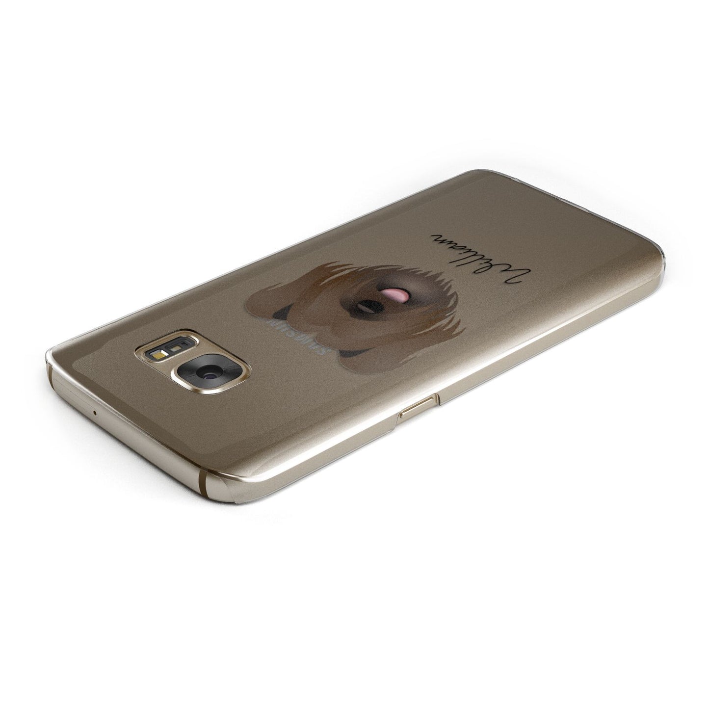 Skye Terrier Personalised Samsung Galaxy Case Top Cutout