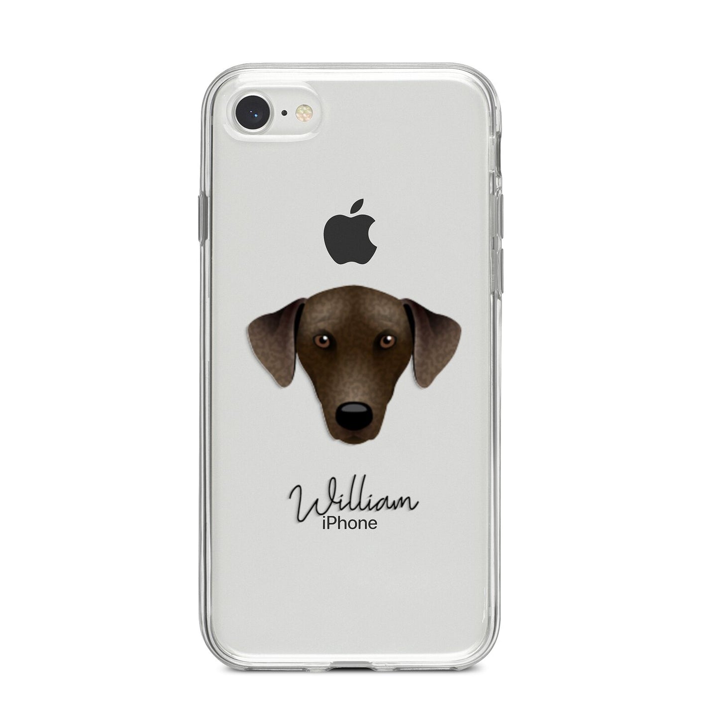 Sloughi Personalised iPhone 8 Bumper Case on Silver iPhone