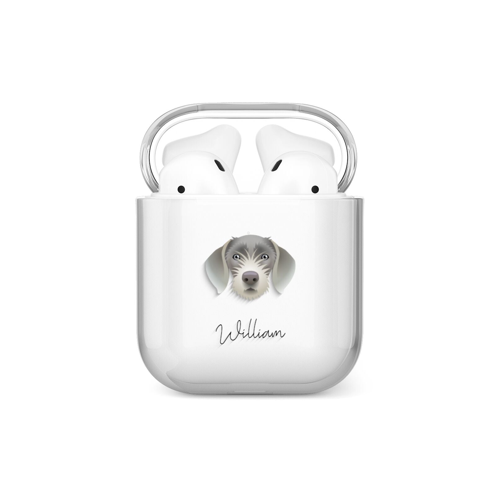 Slovakian Rough Haired Pointer Personalised AirPods Case