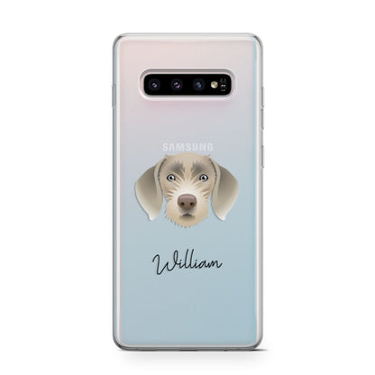 Slovakian Rough Haired Pointer Personalised Samsung Galaxy S10 Case