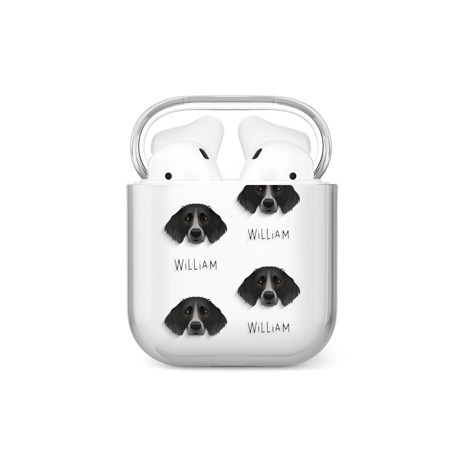 Small Munsterlander Icon with Name AirPods Case