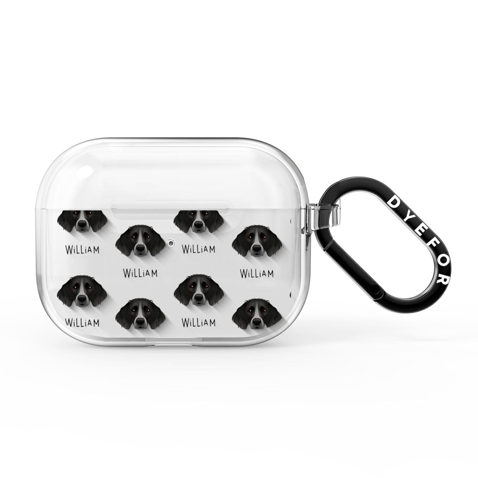 Small Munsterlander Icon with Name AirPods Pro Clear Case
