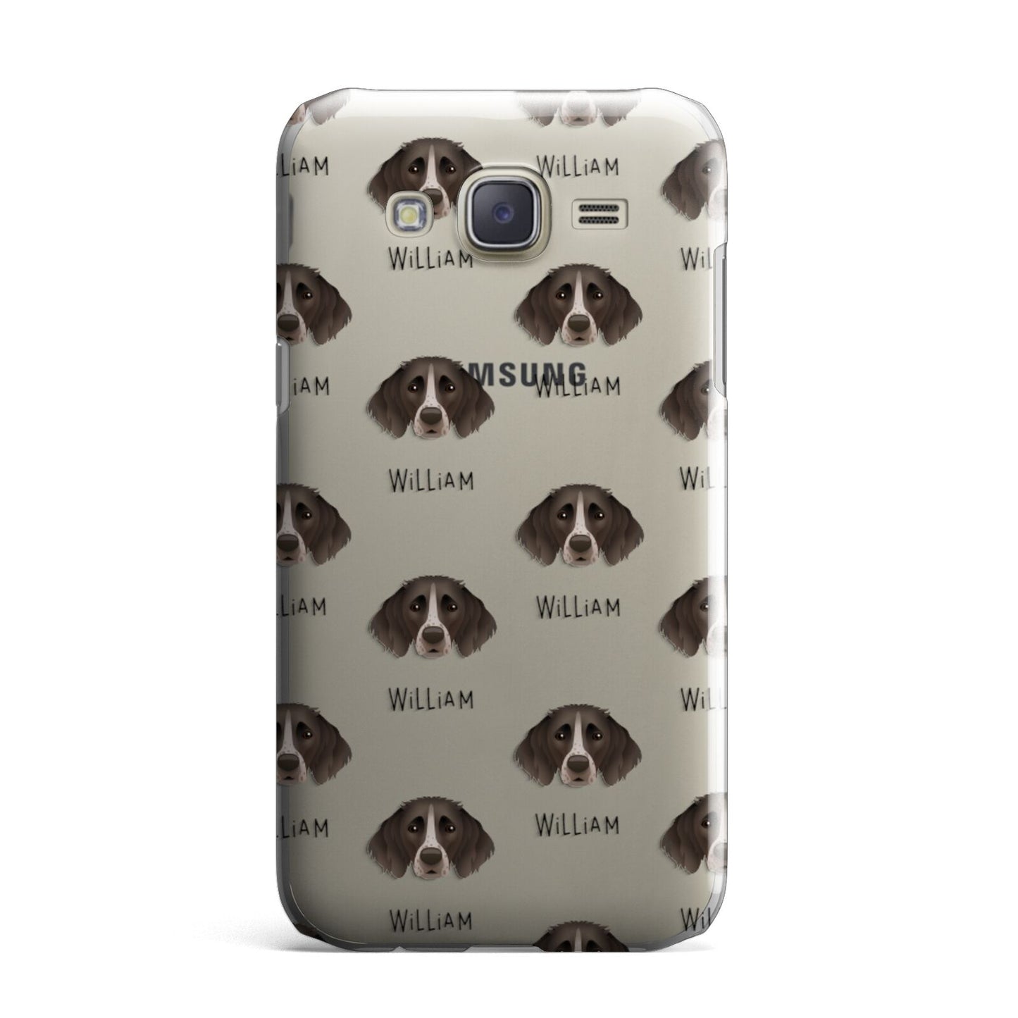 Small Munsterlander Icon with Name Samsung Galaxy J7 Case