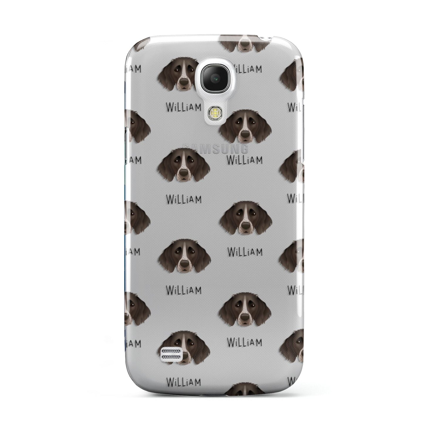 Small Munsterlander Icon with Name Samsung Galaxy S4 Mini Case