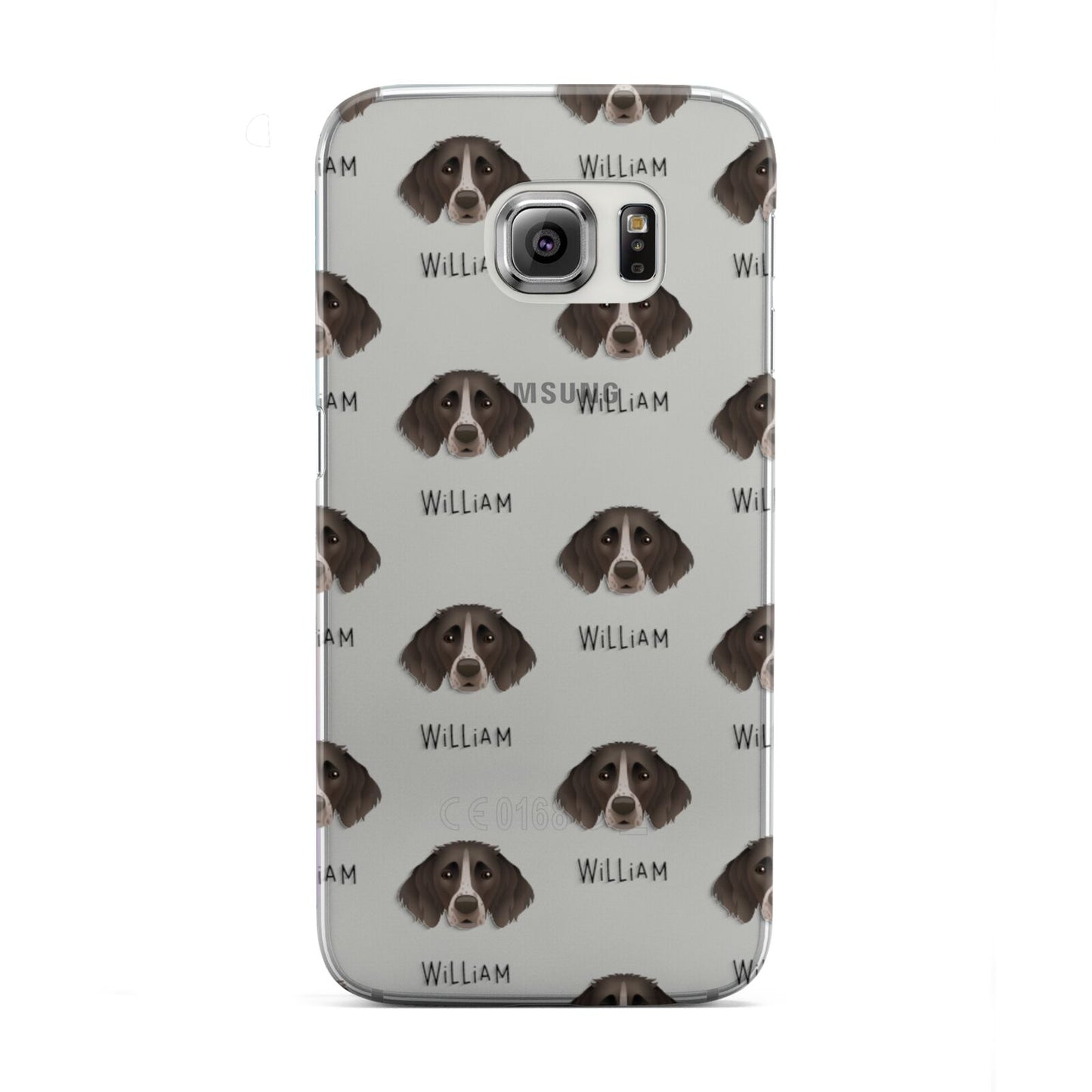 Small Munsterlander Icon with Name Samsung Galaxy S6 Edge Case