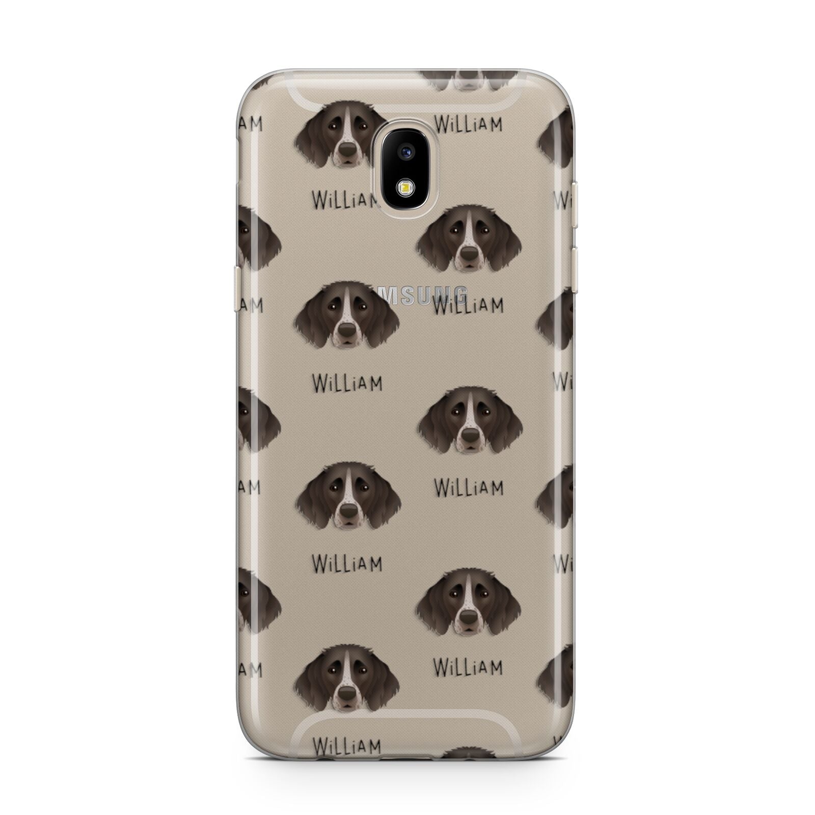 Small Munsterlander Icon with Name Samsung J5 2017 Case