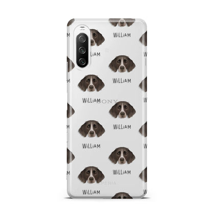 Small Munsterlander Icon with Name Sony Xperia 10 III Case