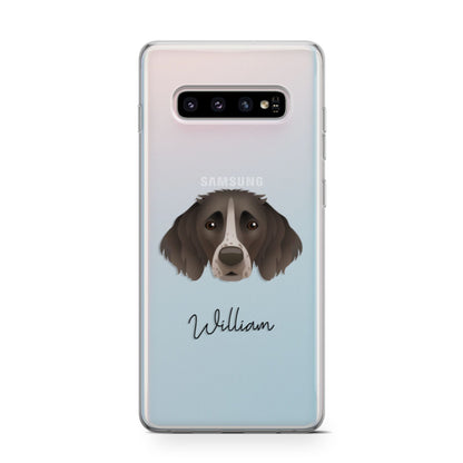 Small Munsterlander Personalised Samsung Galaxy S10 Case